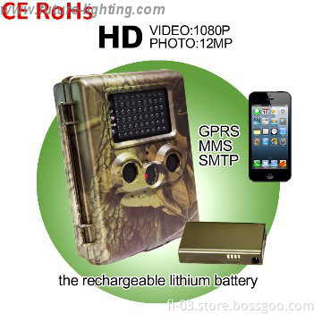 Waterproof 12MP 1080P GSM MMS Night Vision Solar Powered Camera